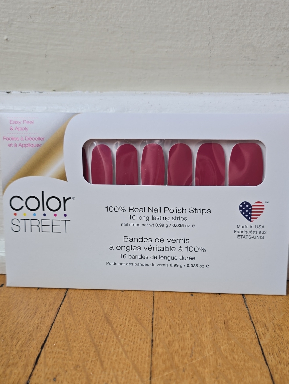 NWT Color Street Munich Mulberry Nail Polish Strips Plum Berry Creme Women's OS